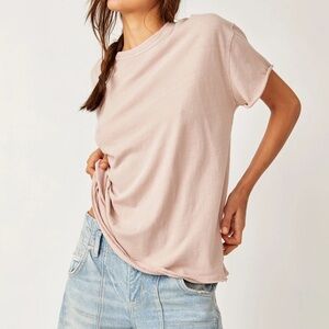 We The Free Light Pink Short Sleeve Tee